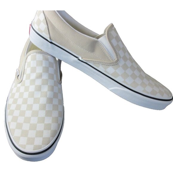 Vans Men's Classic Slip On Color Theory French Oak Checkerboard Shoes Sizes NIB - Picture 4 of 5